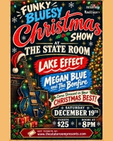 Funky Bluesy Christmas Party!  Megan Blue & The Bonfire with Lake Effect